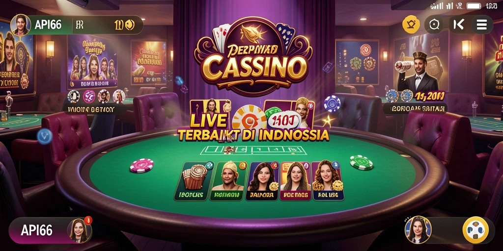 Tampilan gameplay Live Casino yang mengesankan dari API66.
