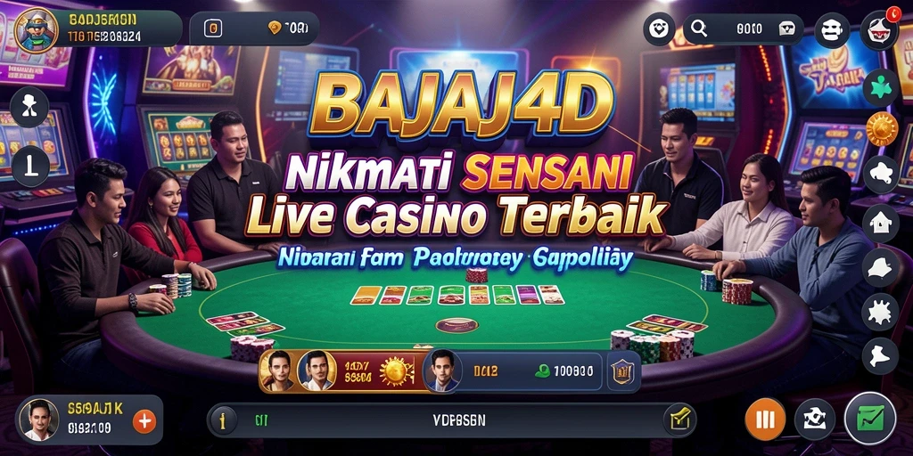 Tampilan gameplay Live Casino yang mengasyikkan di BAJAJ4D.