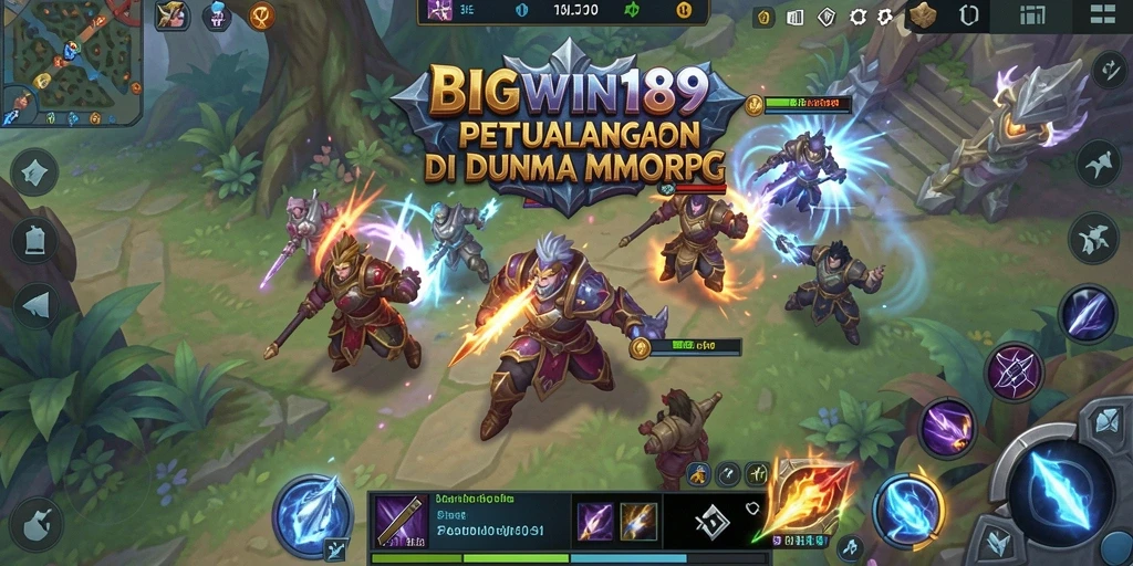 Tangkapan layar menunjukkan pemain bertarung dalam pertempuran epik MMORPG.