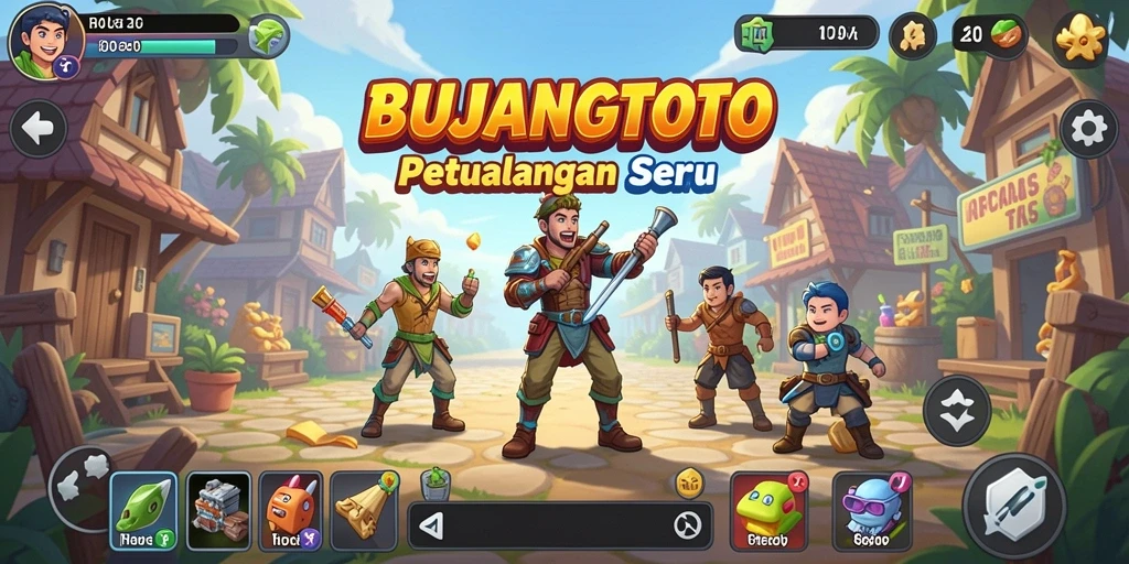 Tangkapan layar gameplay BUJANGTOTO yang menunjukkan keseruan permainan.