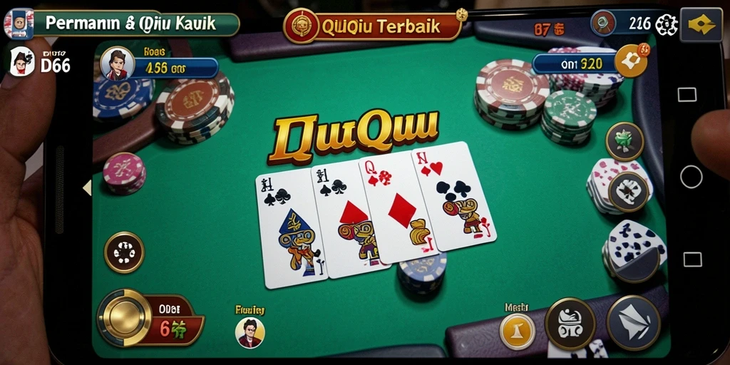 Tampilan gameplay seru di ID66 dengan kartu QiuQiu.