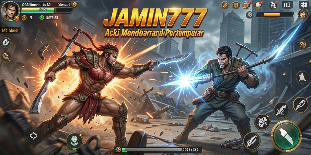 Tampilan gameplay seru dari JAMIN777 dengan aksi mendebarkan.
