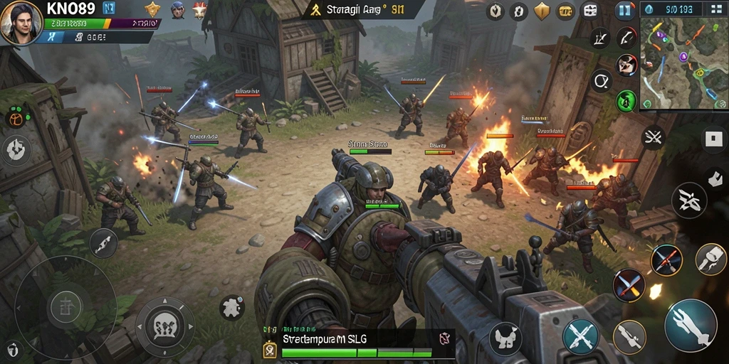 Tampilan gameplay KNO89 yang menampilkan strategi dan pertempuran seru.