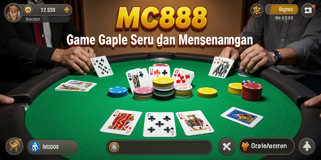 Tampilan gameplay seru dari game Gaple MC888.