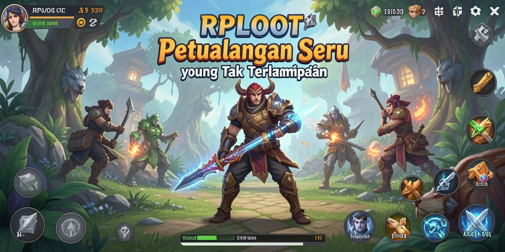 Tampilan gameplay penuh aksi di RPLOOT yang menegangkan.
