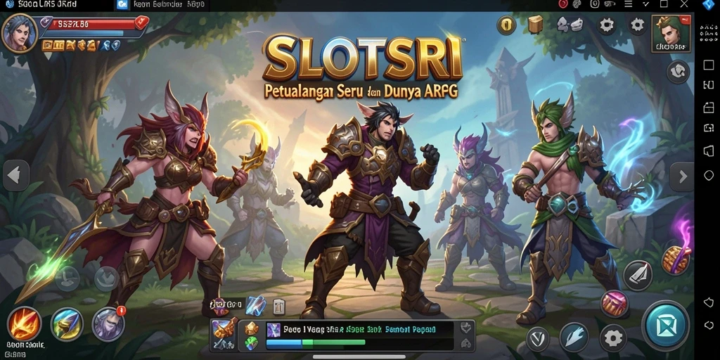 Gameplay SLOTSRI menampilkan pertempuran epik di dunia ARPG.